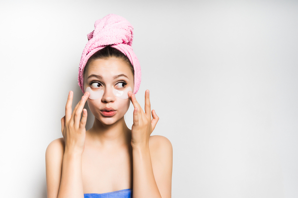 Photo Of A Young Woman With Under Eye Mask For Blog Post About Bellevue PRP Injections